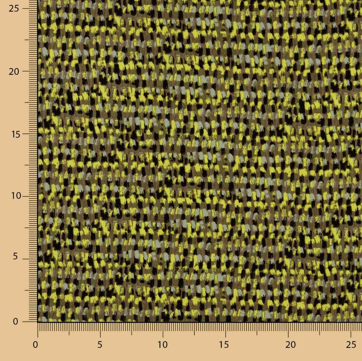 Cedile Green Printed Viscose - Ribes y Casals