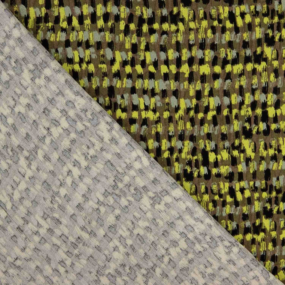 Cedile Green Printed Viscose - Ribes y Casals