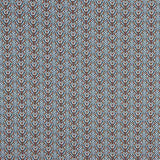 Blue Geometric Printed Viscose - Ribes y Casals