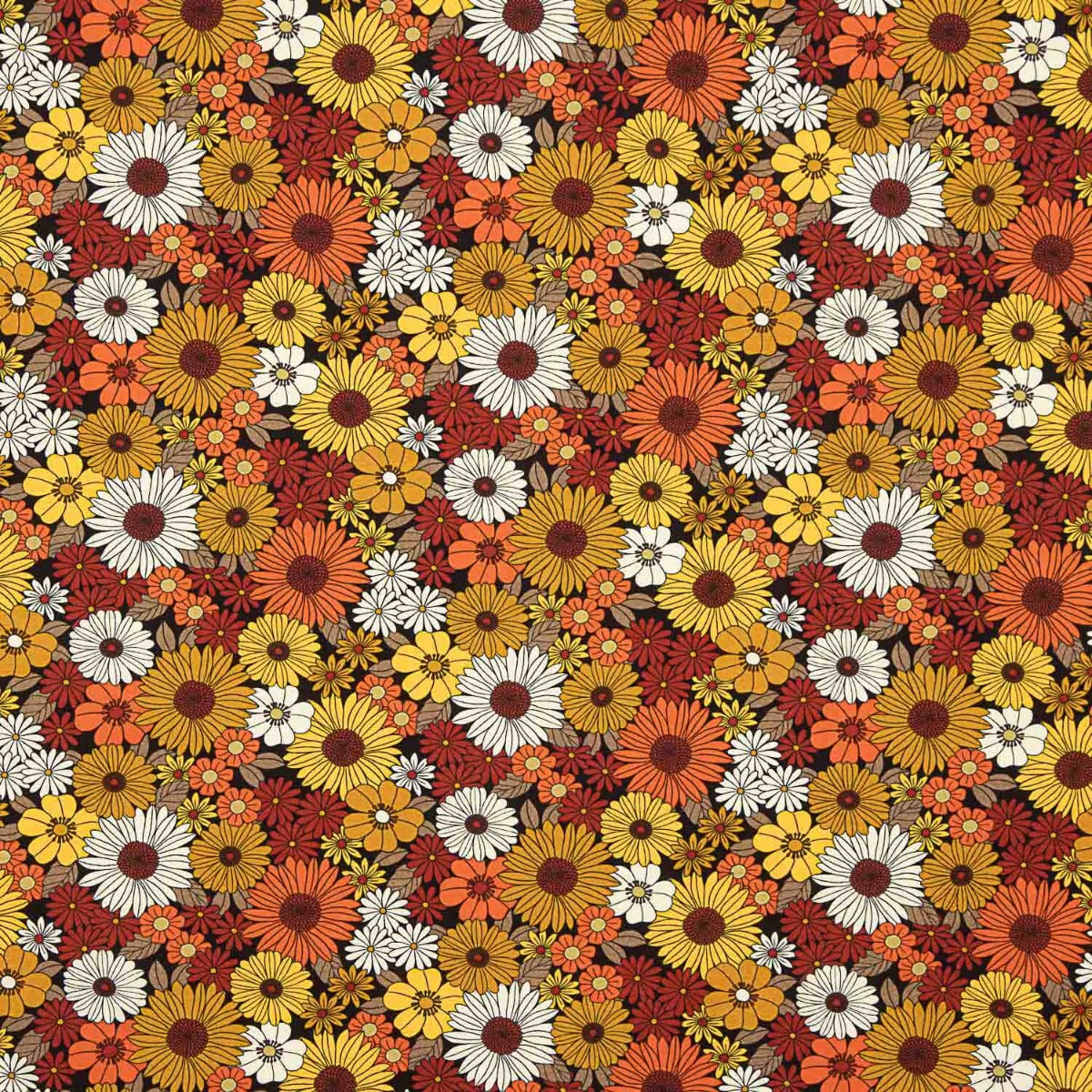 Retro Garden Printed Viscose - Ribes y Casals