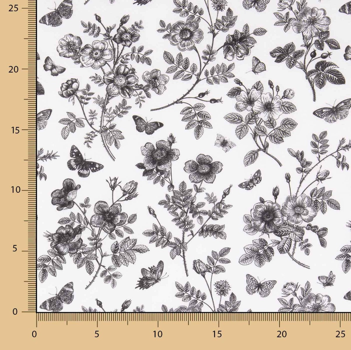 Villandry Black Viscose Print - Ribes y Casals