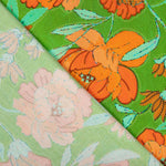 Viscose Flower Malibu Green - Ribes y Casals