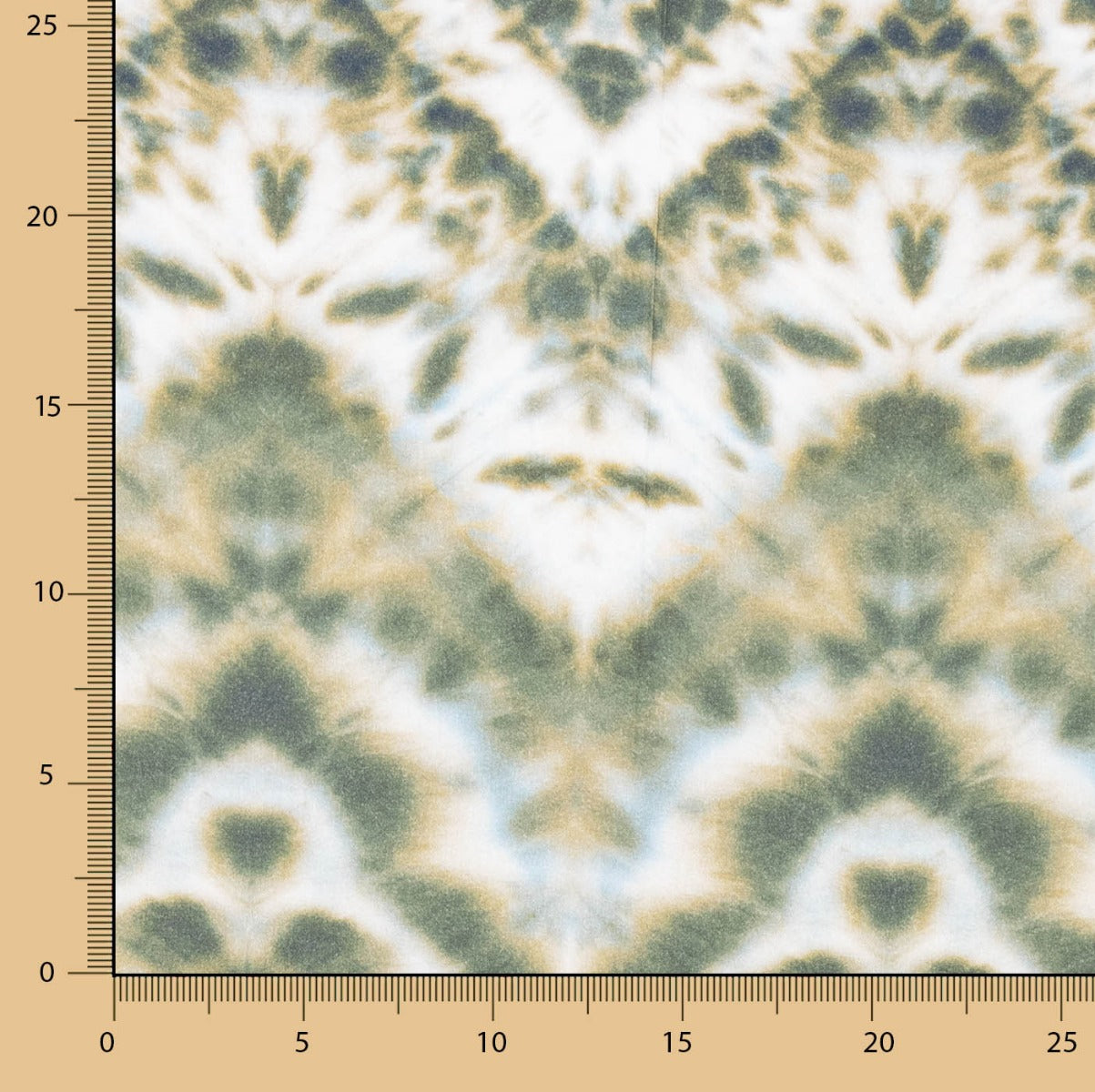 Green Tye-Dye Printed Viscose - Ribes y Casals