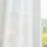 Etamin Listed Curtain Natural White Rain - Ribes y Casals