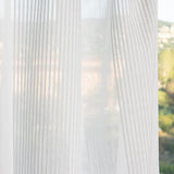 Striped Sheer Net Curtain Grey - Ribes y Casals