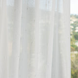 Retal Visillo Plumeti Poliéster Color Blanco Natural 65x280 cm - Ribes y Casals