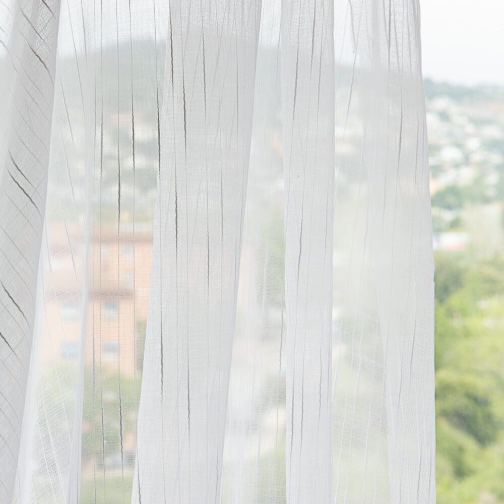 White Striped Curtain - Ribes y Casals