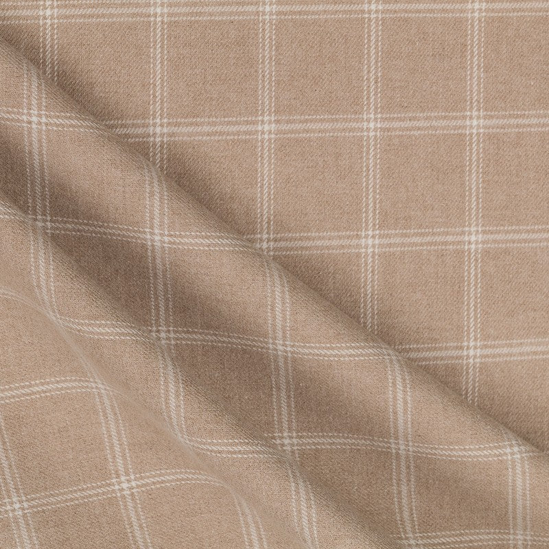 Viyela Flannel Checks Beige - Ribes y Casals