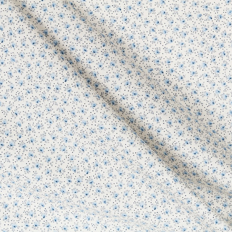 Viyella Mini Roses Dots Blue - Ribes y Casals