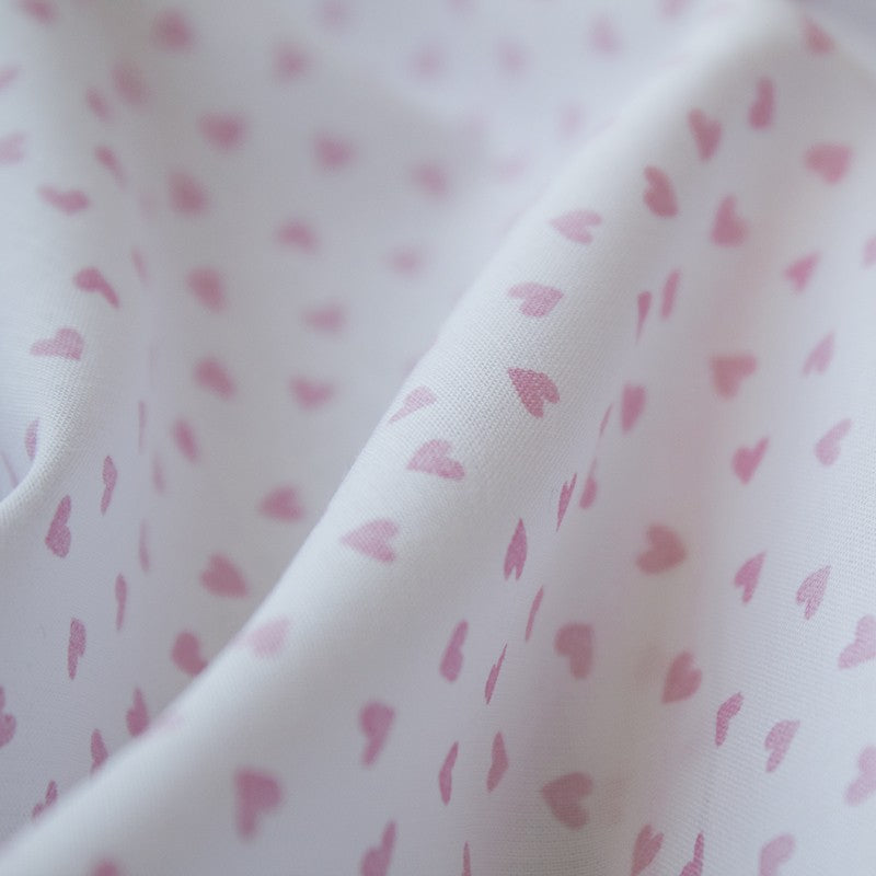 Cotton Voile Heart Pink - Ribes y Casals
