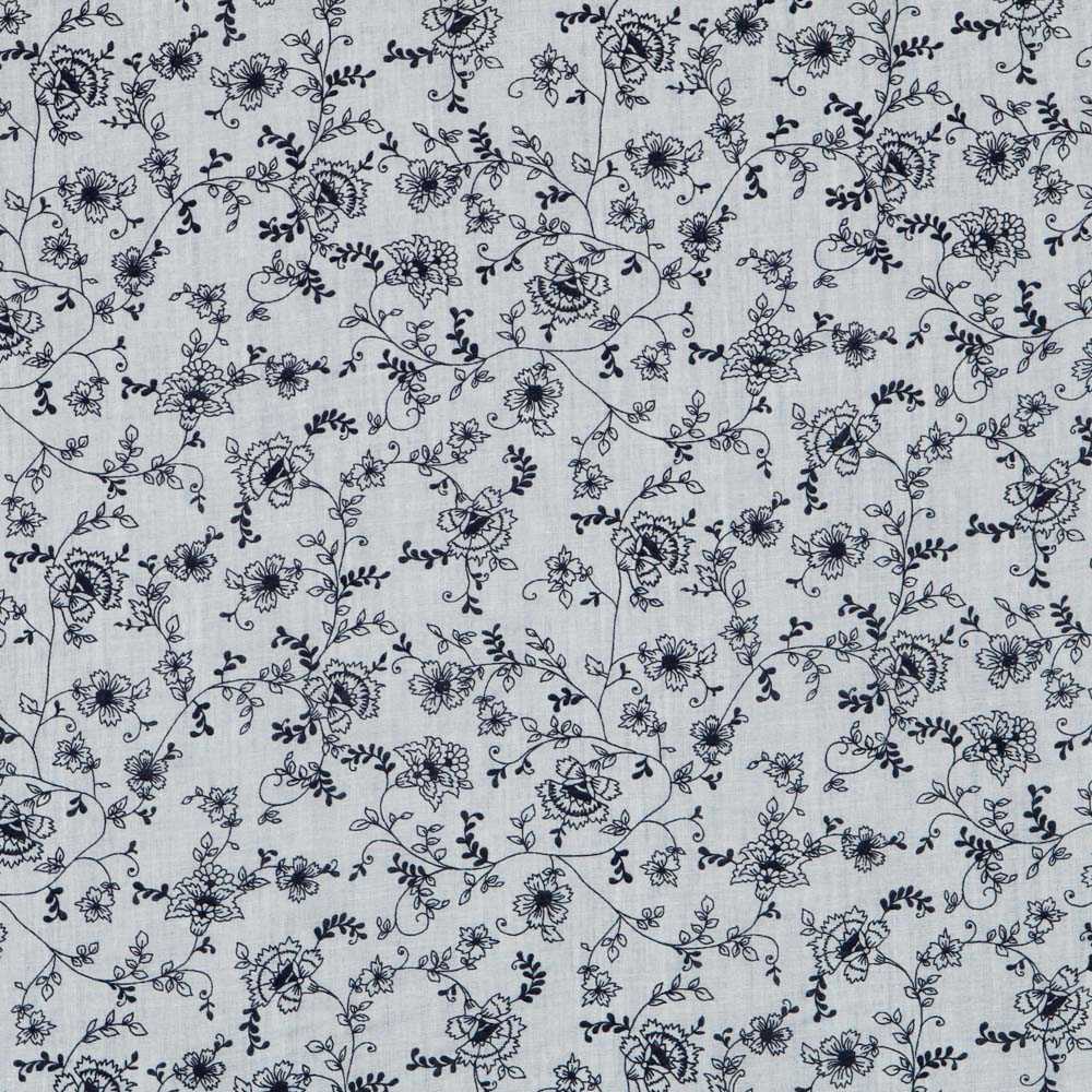 Blue Floral Cotton Veil - Ribes y Casals